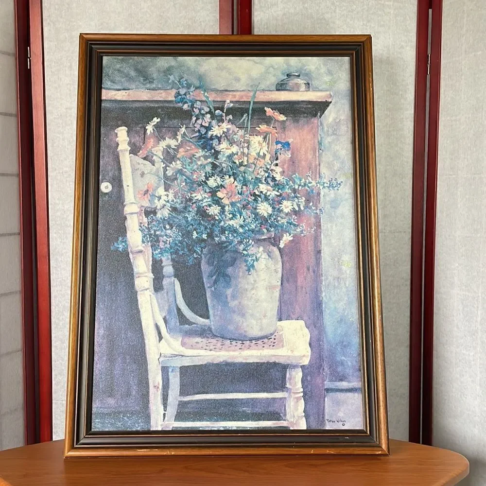 “Morning Arrangement,” by Patton Wilson Very Large Framed Canvas Print (31x22.5)